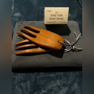 Goodwood vintage solid teal salad hands
